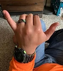 Men camo solid ring